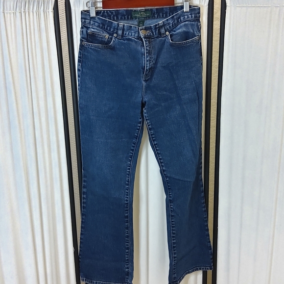 Lauren Ralph Lauren‎ Classic Bootcut Dark Blue Sz 8 - Picture 1 of 10